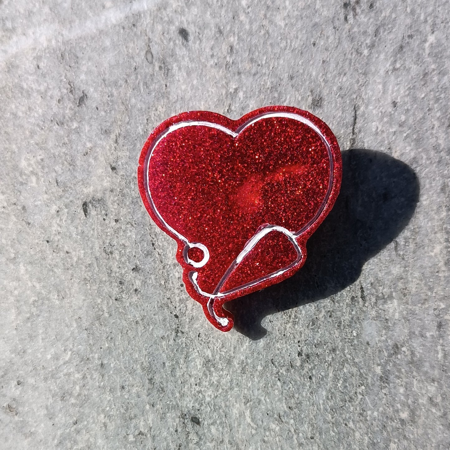 Badge cœur stéthoscope