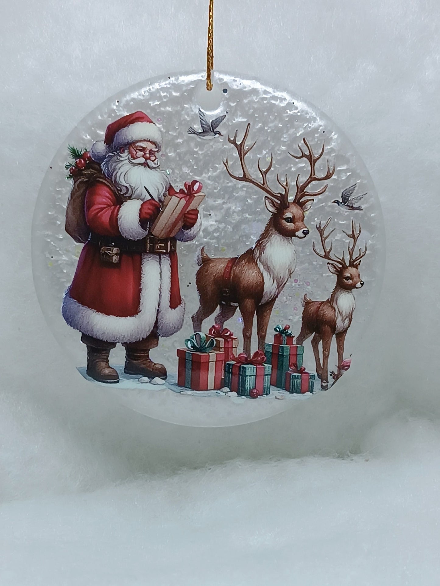 Suspension de Noël - Boule père noël