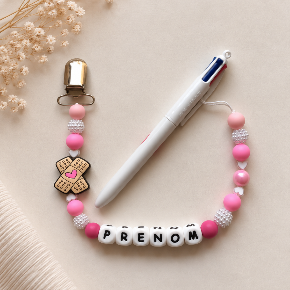 Attache-stylo personnalisé ✨