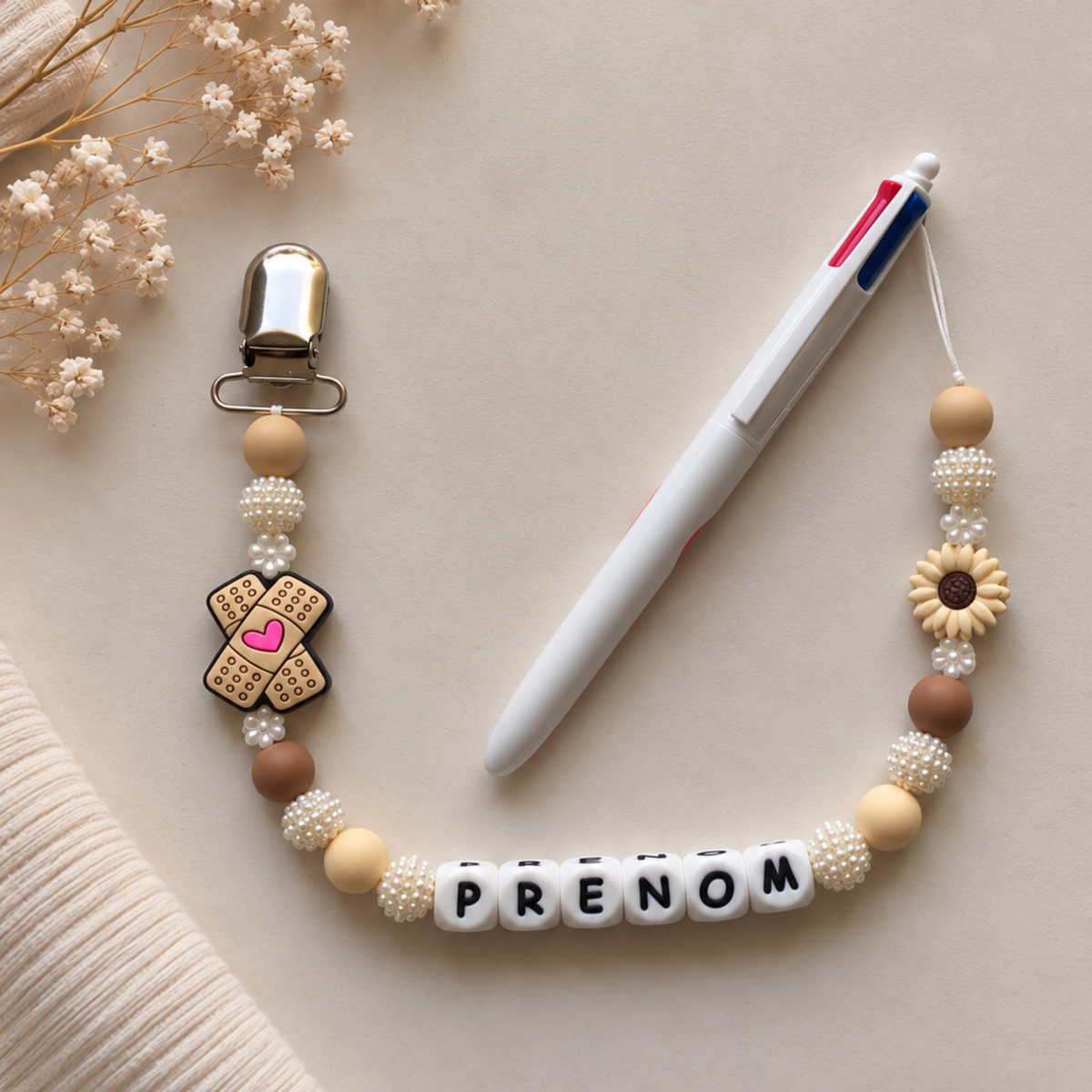 Attache-stylo personnalisé ✨