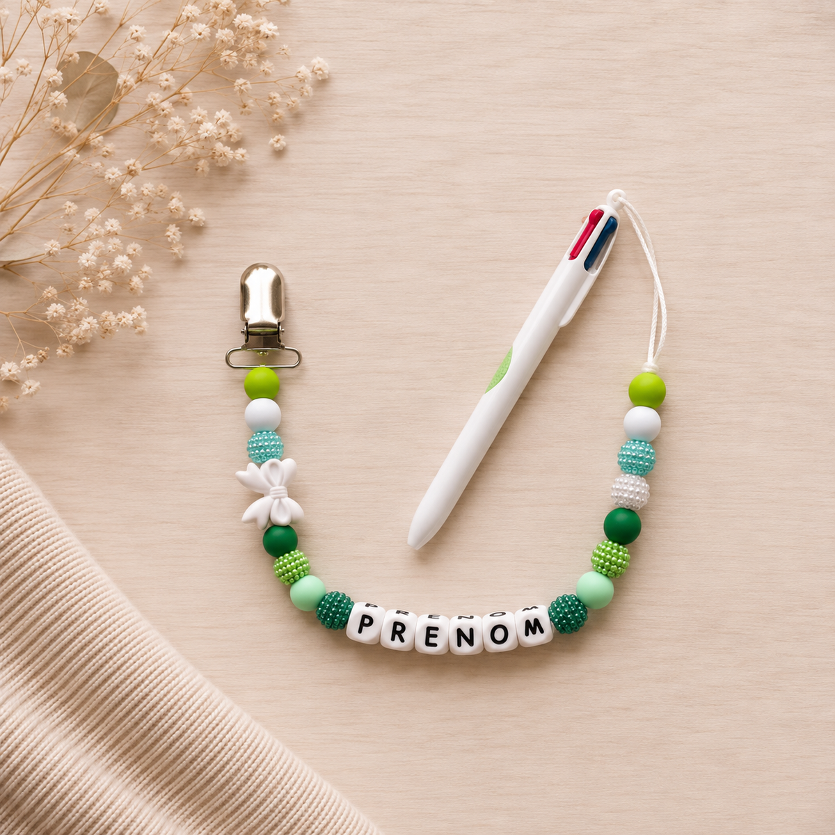 Attache-stylo personnalisé ✨