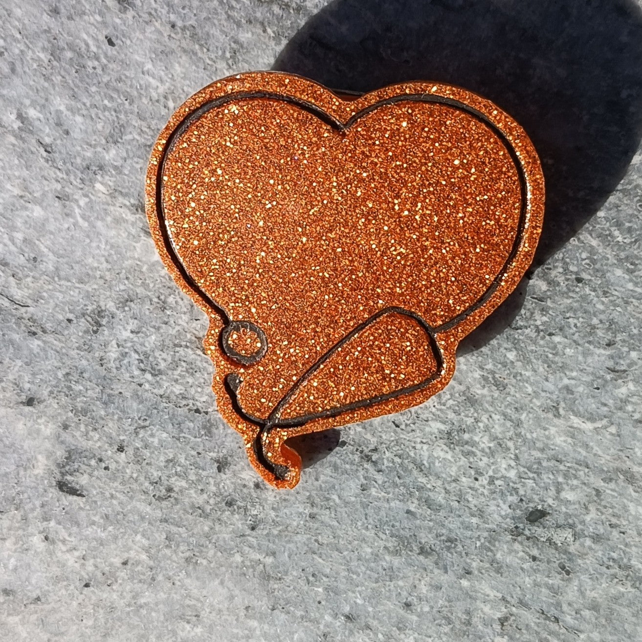 Badge cœur stéthoscope