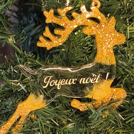 Suspension de Noël - Renne personnalisé