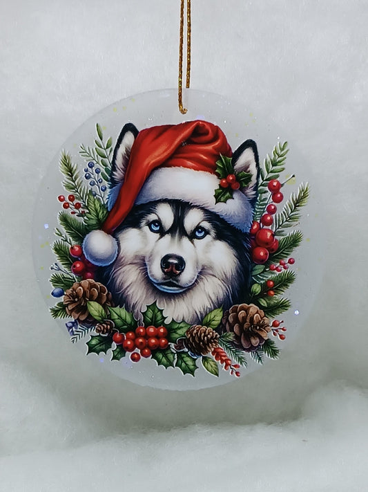 Suspension de Noël - Boule chien