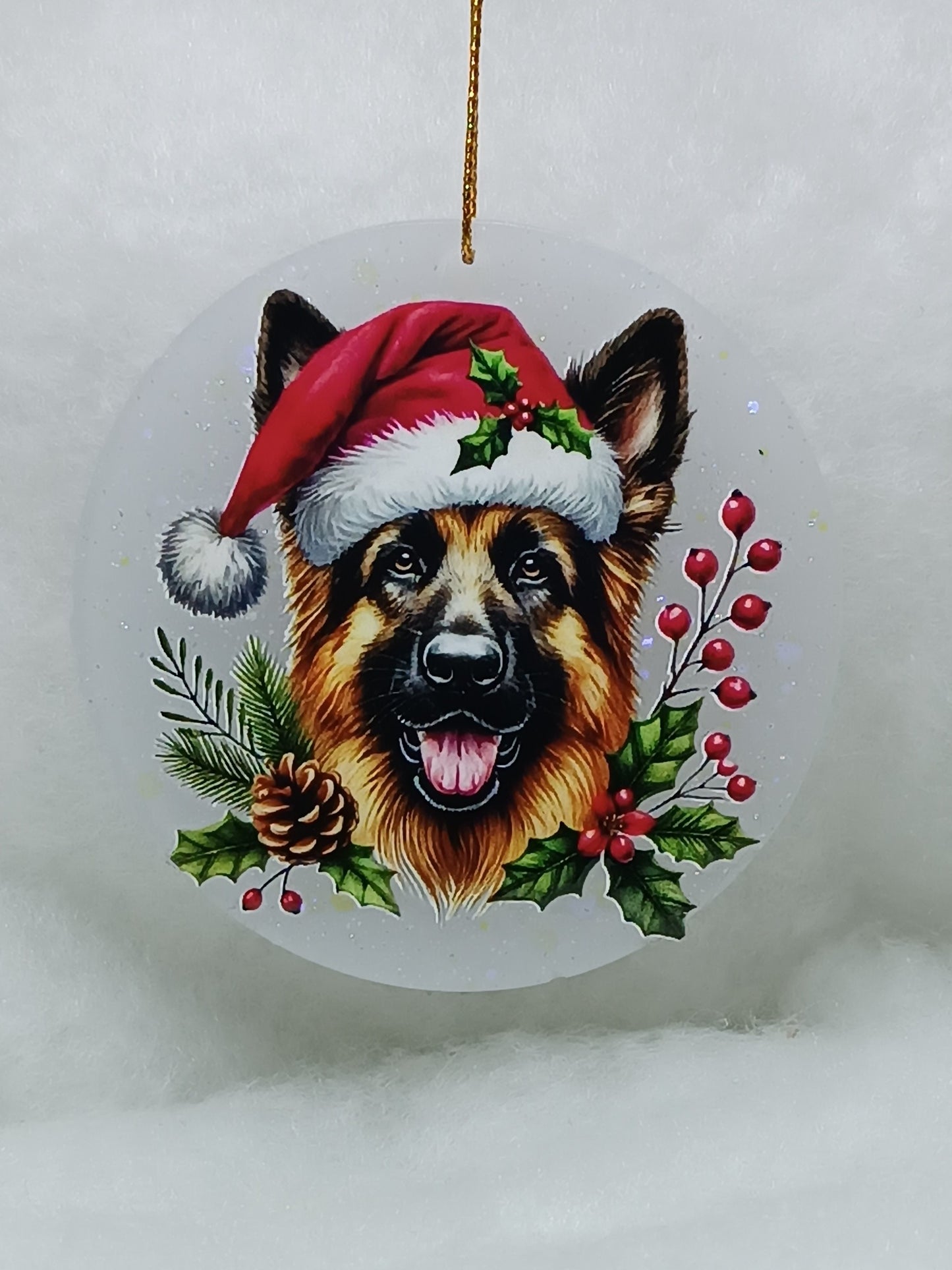 Suspension de Noël - Boule chien
