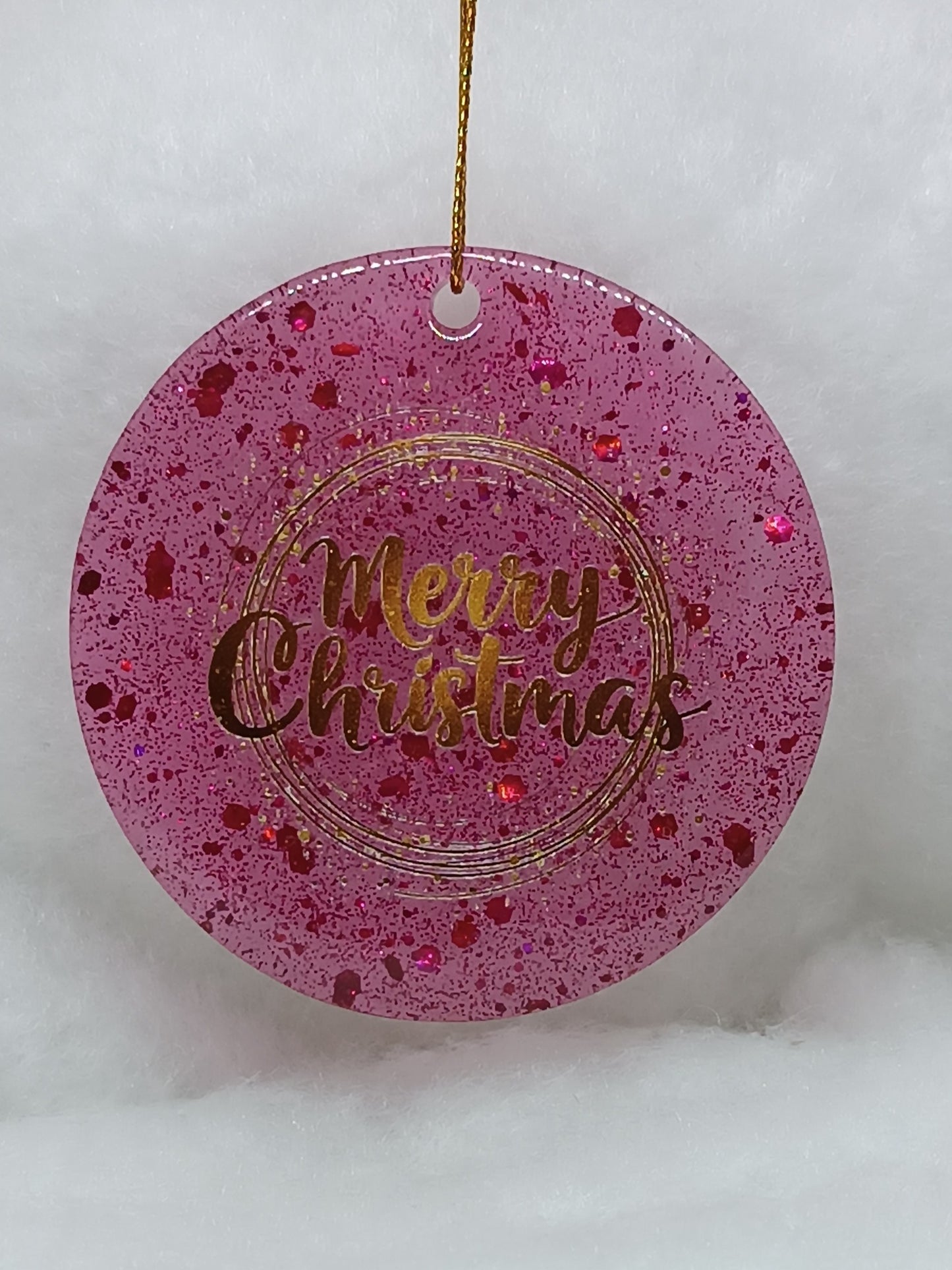 Suspension de Noël - Boule "Merry Christmas"