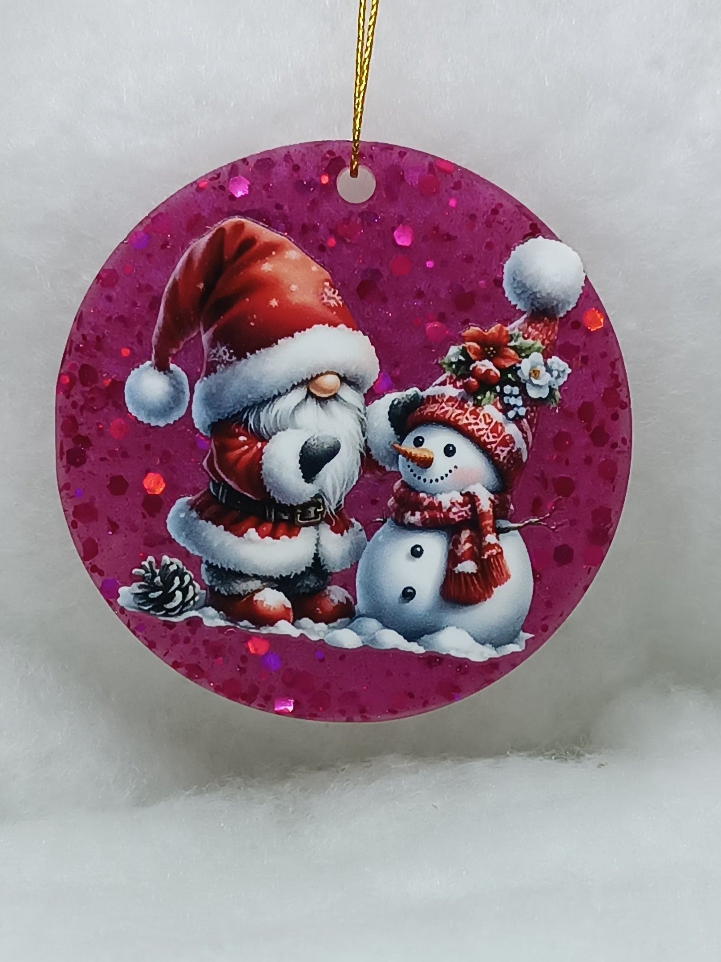 Suspension de Noël - Boule gnome