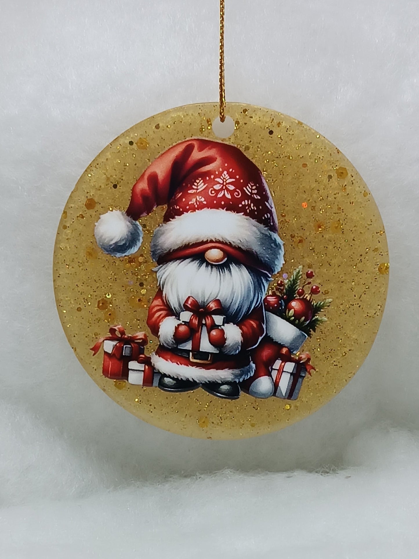 Suspension de Noël - Boule gnome