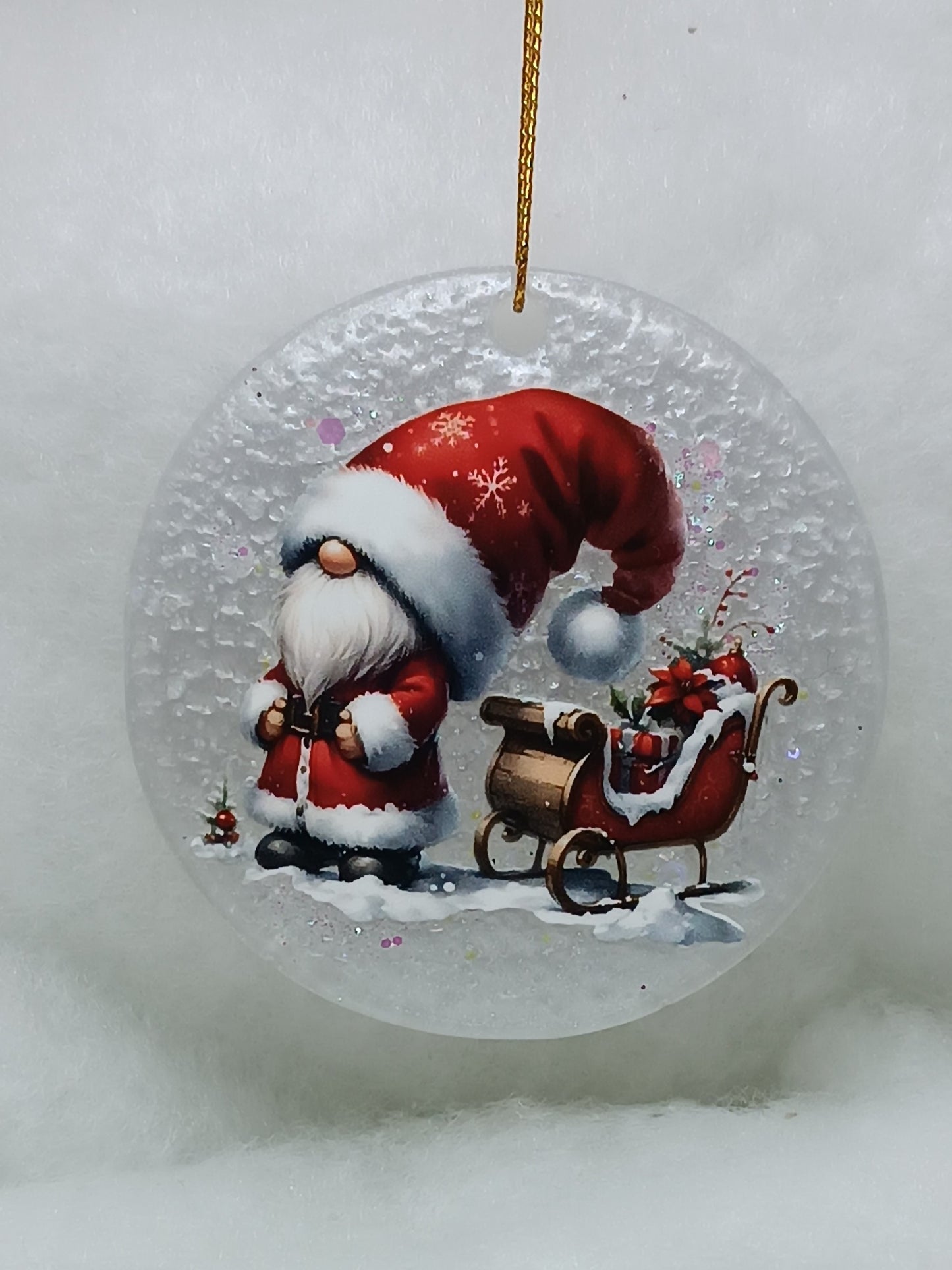 Suspension de Noël - Boule gnome