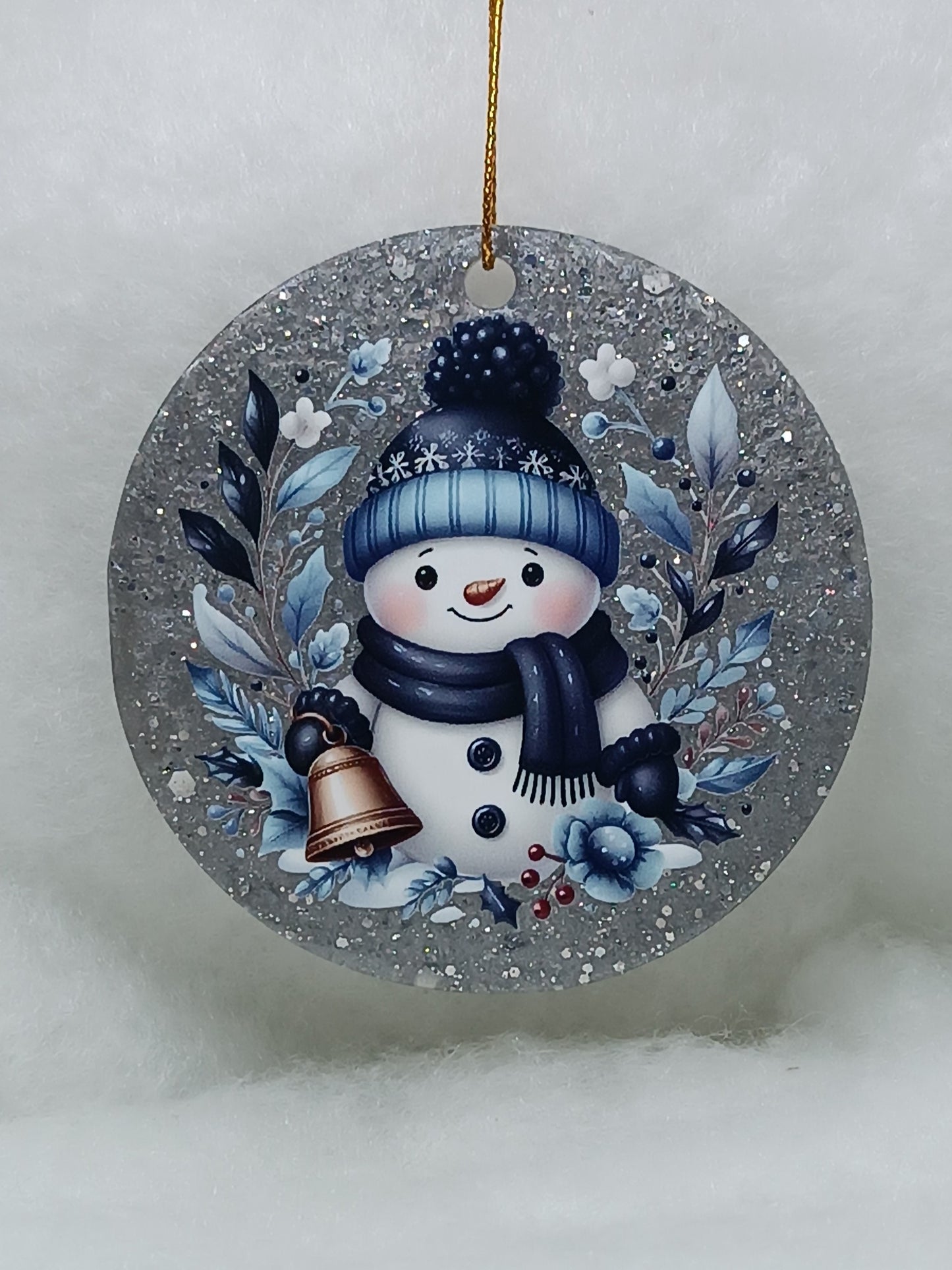 Suspension de Noël - Boule bonhomme de neige