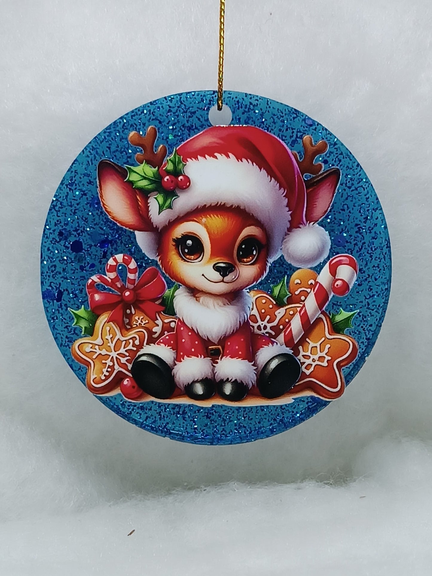 Suspension de Noël - Boule renne