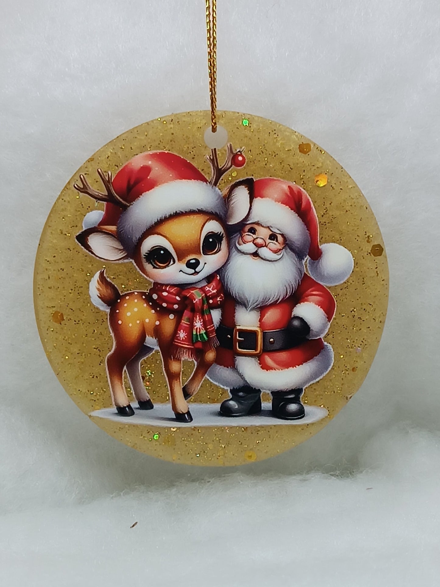 Suspension de Noël - Boule renne