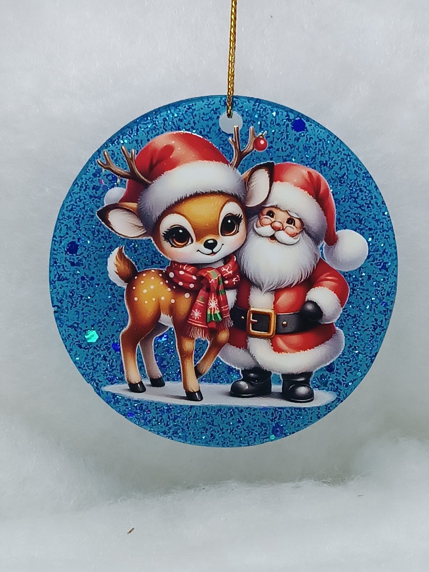 Suspension de Noël - Boule renne