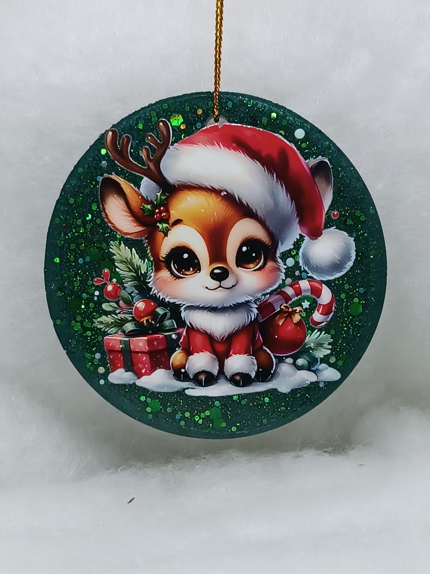 Suspension de Noël - Boule renne