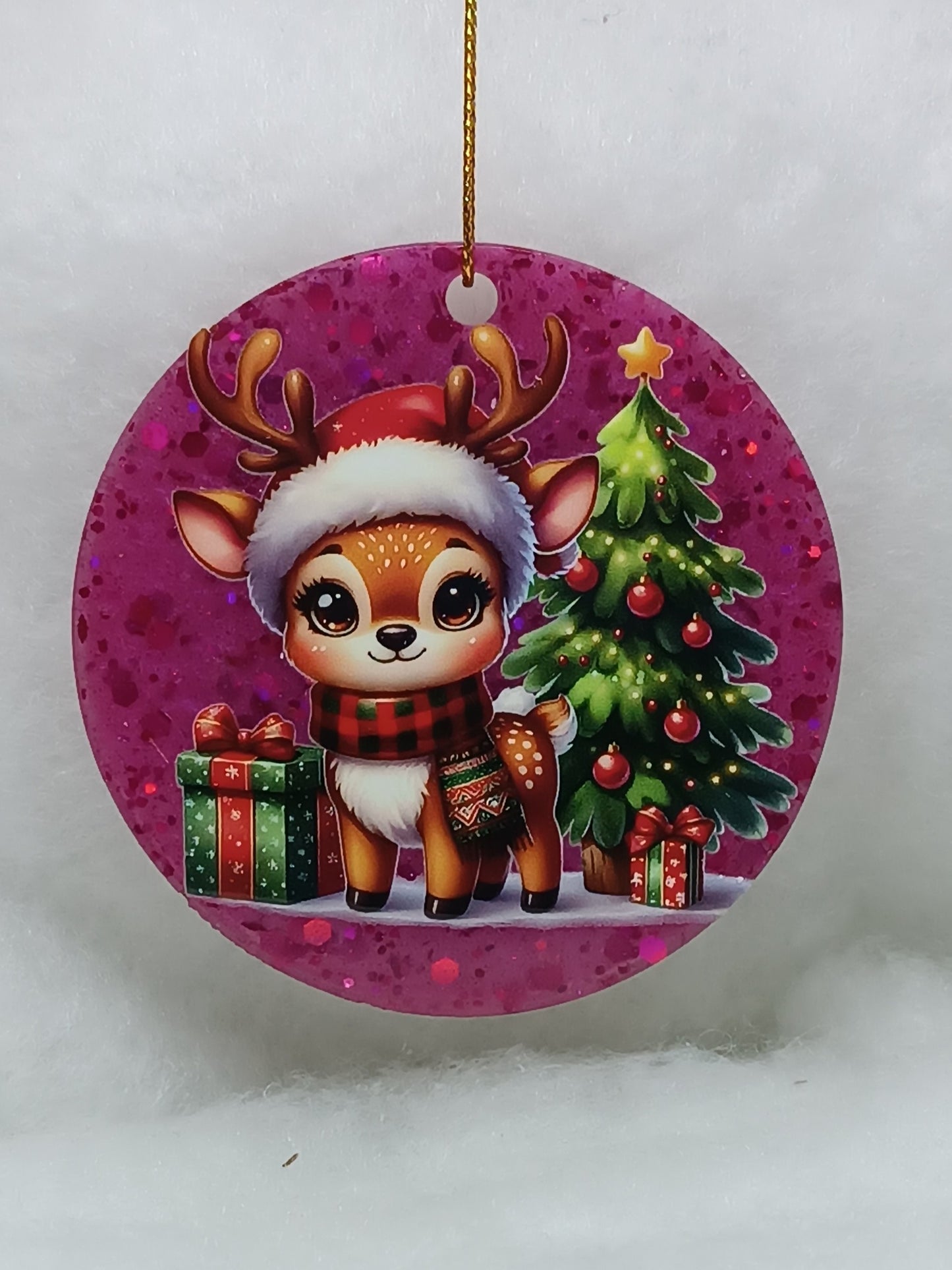 Suspension de Noël - Boule renne