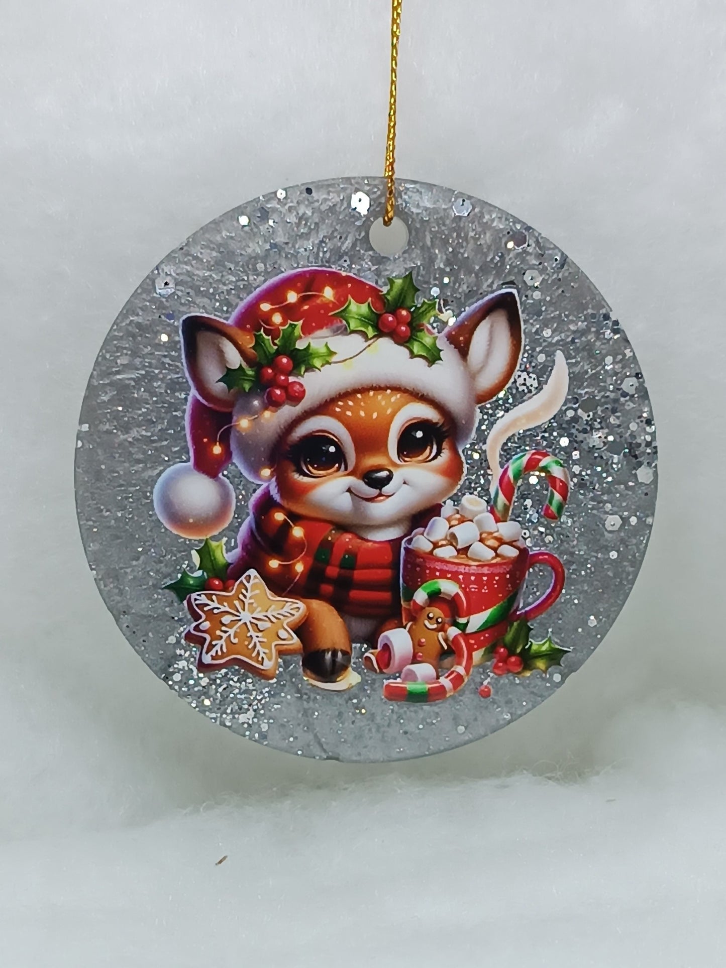 Suspension de Noël - Boule renne