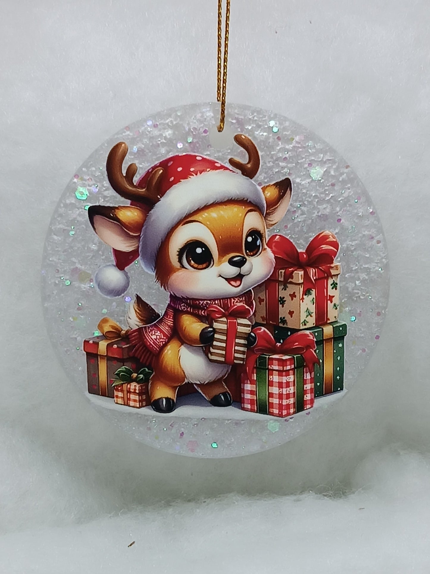 Suspension de Noël - Boule renne