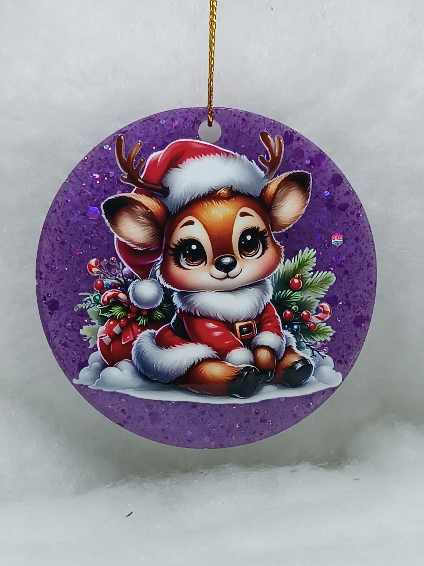 Suspension de Noël - Boule renne