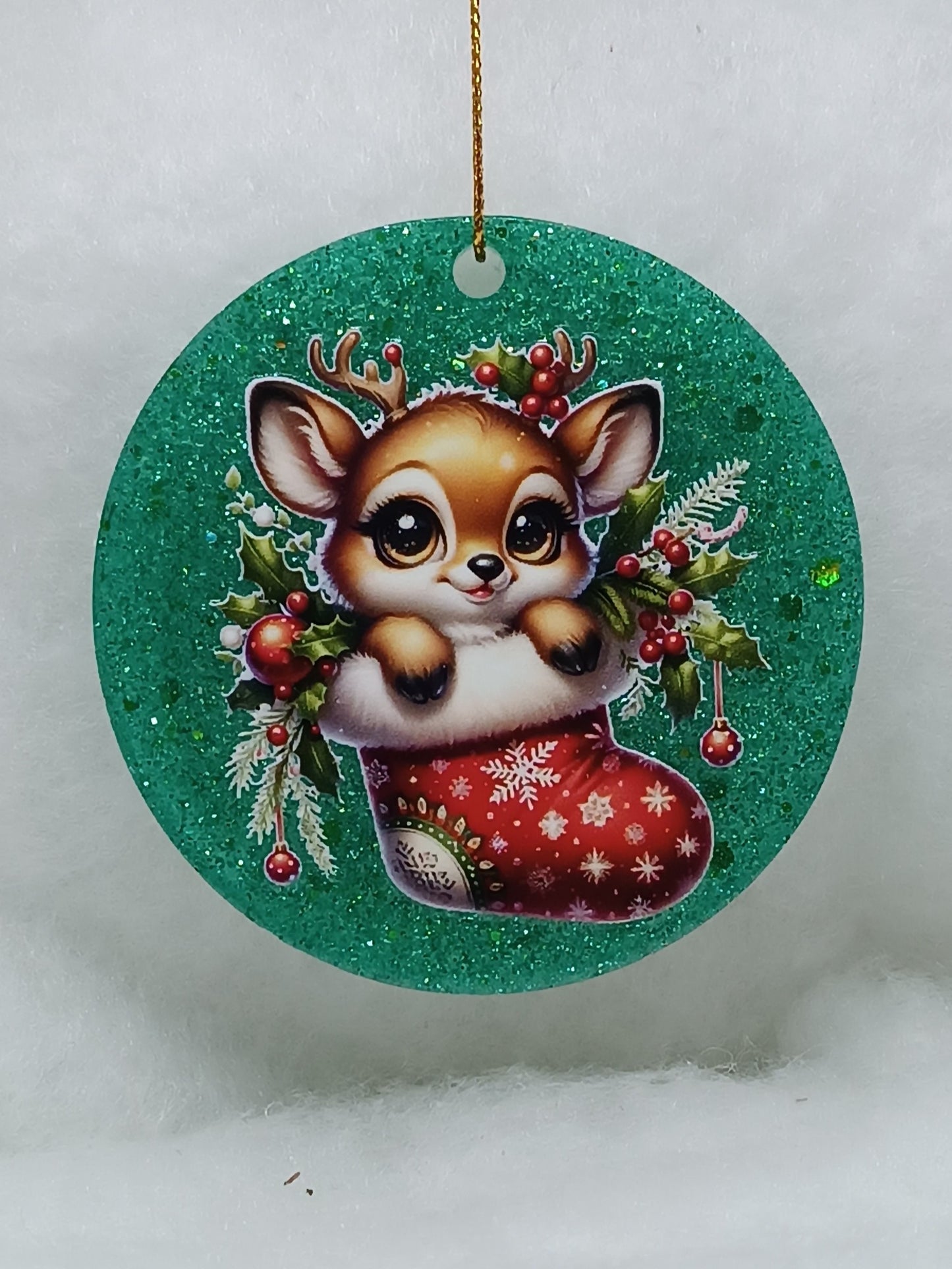 Suspension de Noël - Boule renne