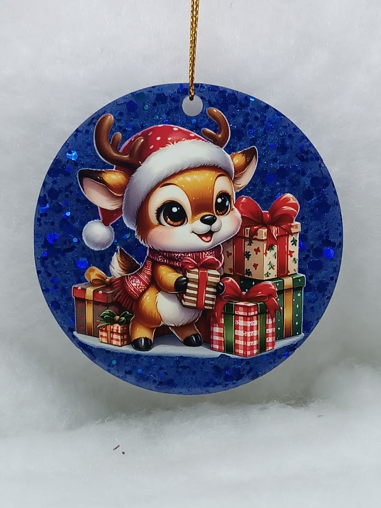 Suspension de Noël - Boule renne